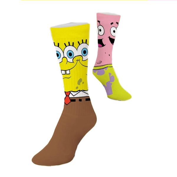 Spongebob & Patrick Womens Crew Socks