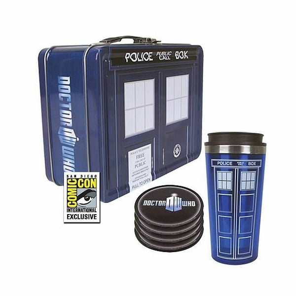 Doctor Who Tardis Tin Tote Gift Set - SDCC Exclusive Case