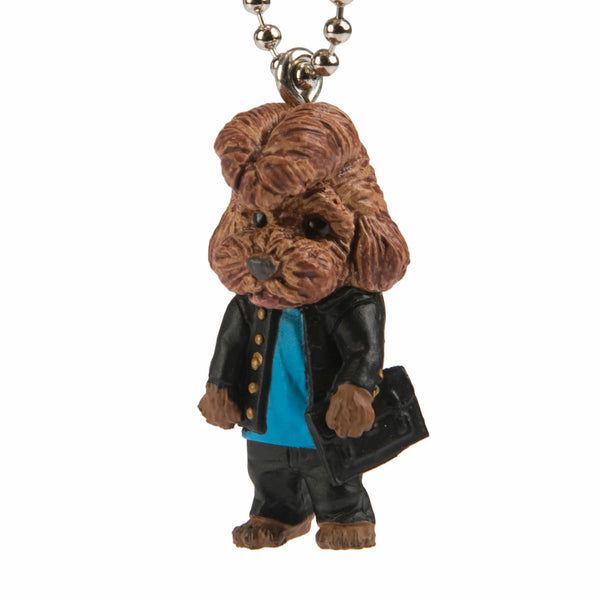 Dogs in School Uniforms Poodle Keychain