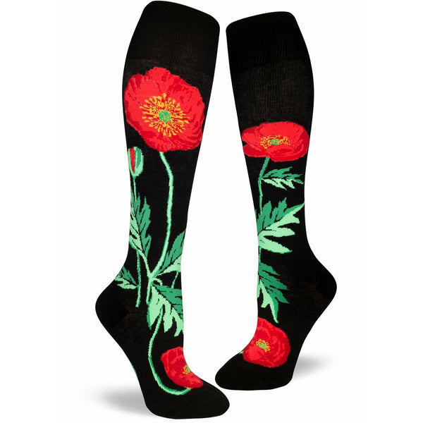 Bold Poppies Women's Knee High Socks
