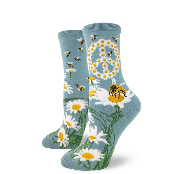 Give Bees A Chance Crew Socks