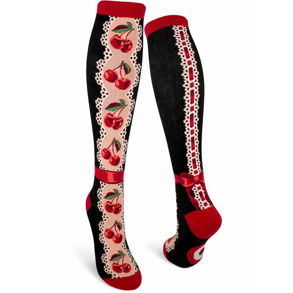 Cherries Women's Knee High Socks