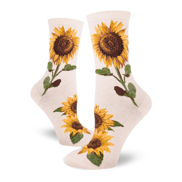 Sunflower Women's Heather Cream Crew Socks