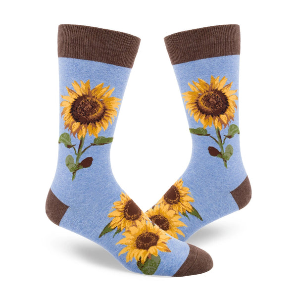 Sunflower Men's Heather Cornflower Crew Socks