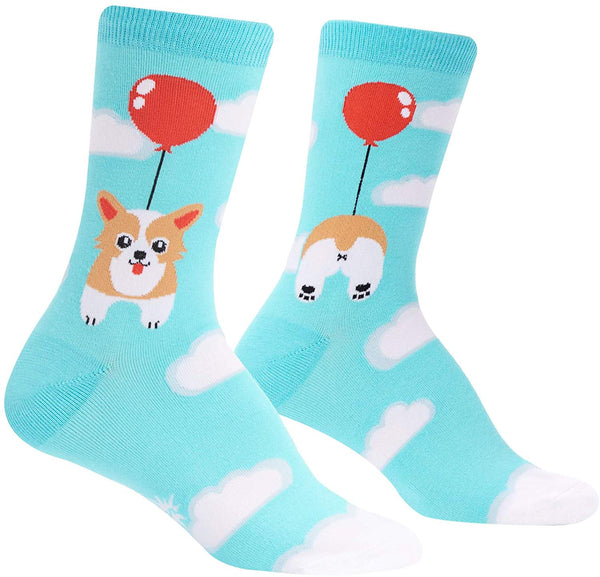 Pup Pup and Away Womens Crew Socks