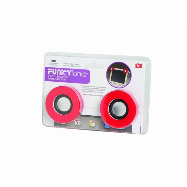 DCI Funkyfonic iPad Speakers - Set of 2 (Assorted Colors)