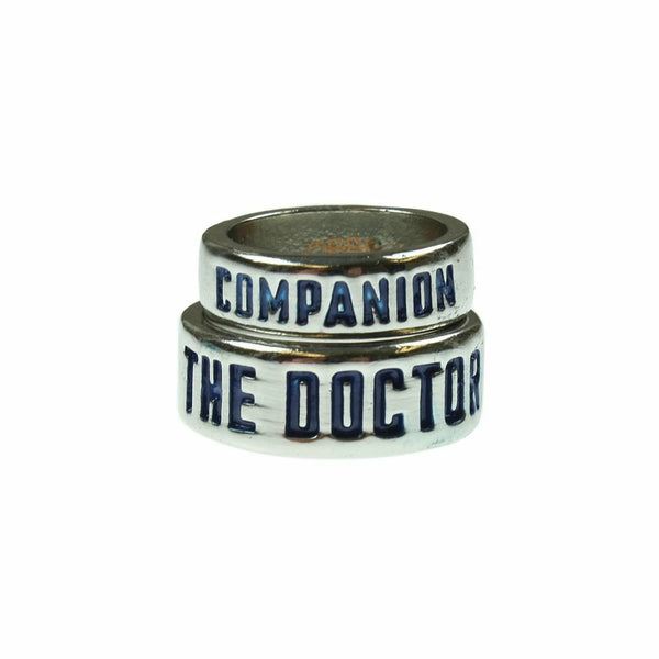 Doctor Who Companion Ring Set Stainless Steel Sizes 7 & 10
