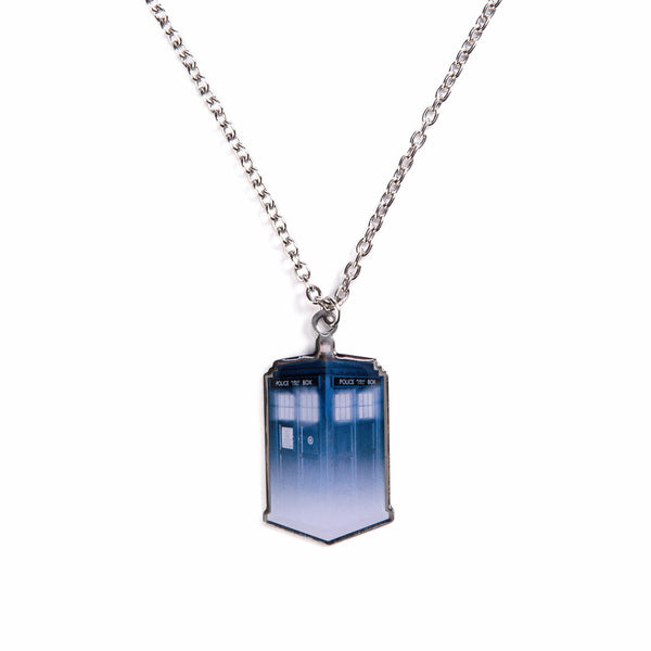 Doctor Who Vanishing Tardis Pendant Necklace