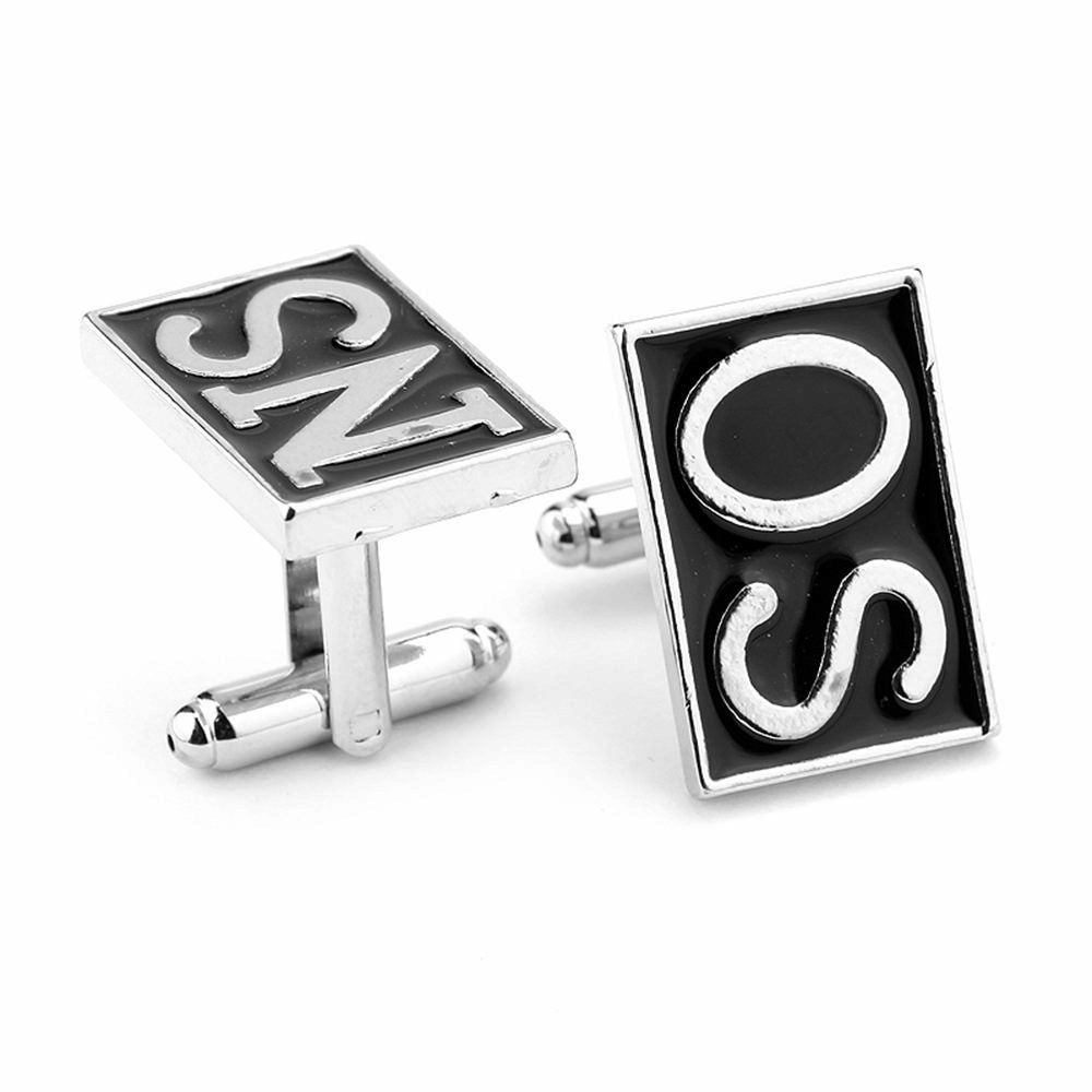 Sons of Anarchy SO & NS Stainless Steel Cufflinks
