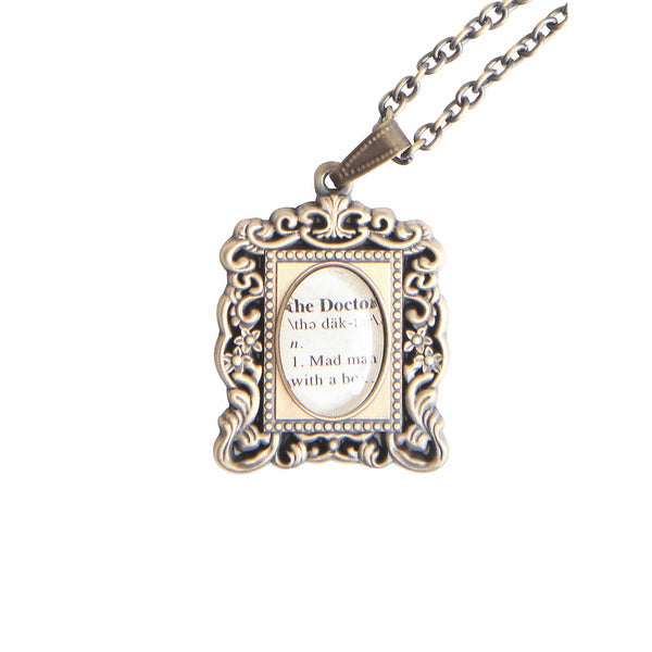 Doctor Who Antique Frame Necklace
