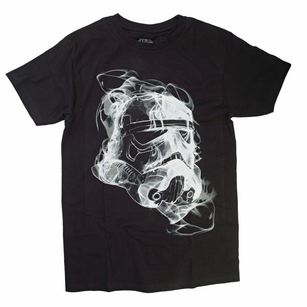 Star Wars Stormtrooper Smoke Helmet Mens Black T-Shirt