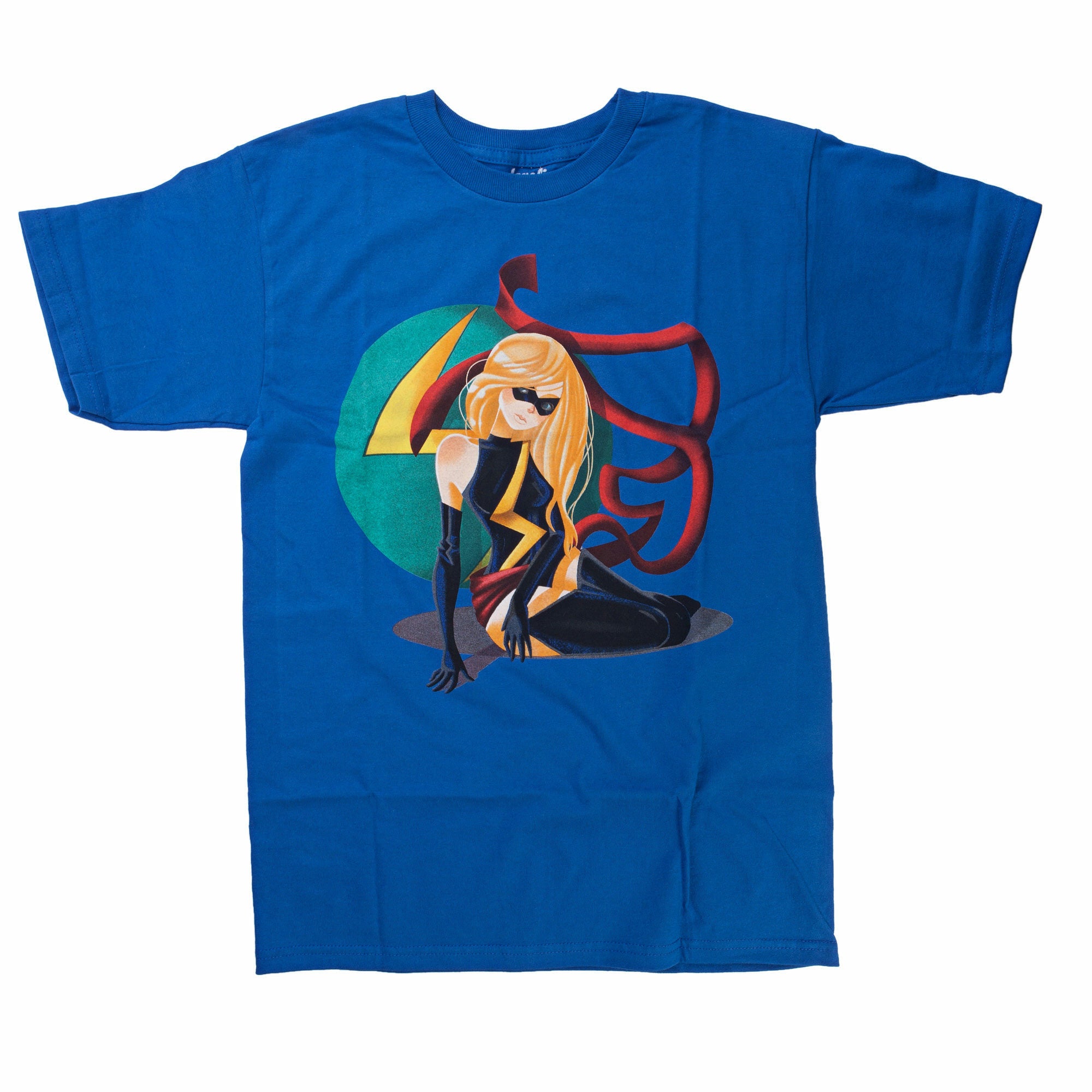 Marvel Ms. Marvel Modern Times Mens Blue T-Shirt