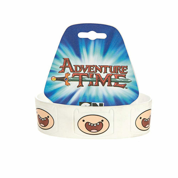 Adventure Time Finn White Wristband