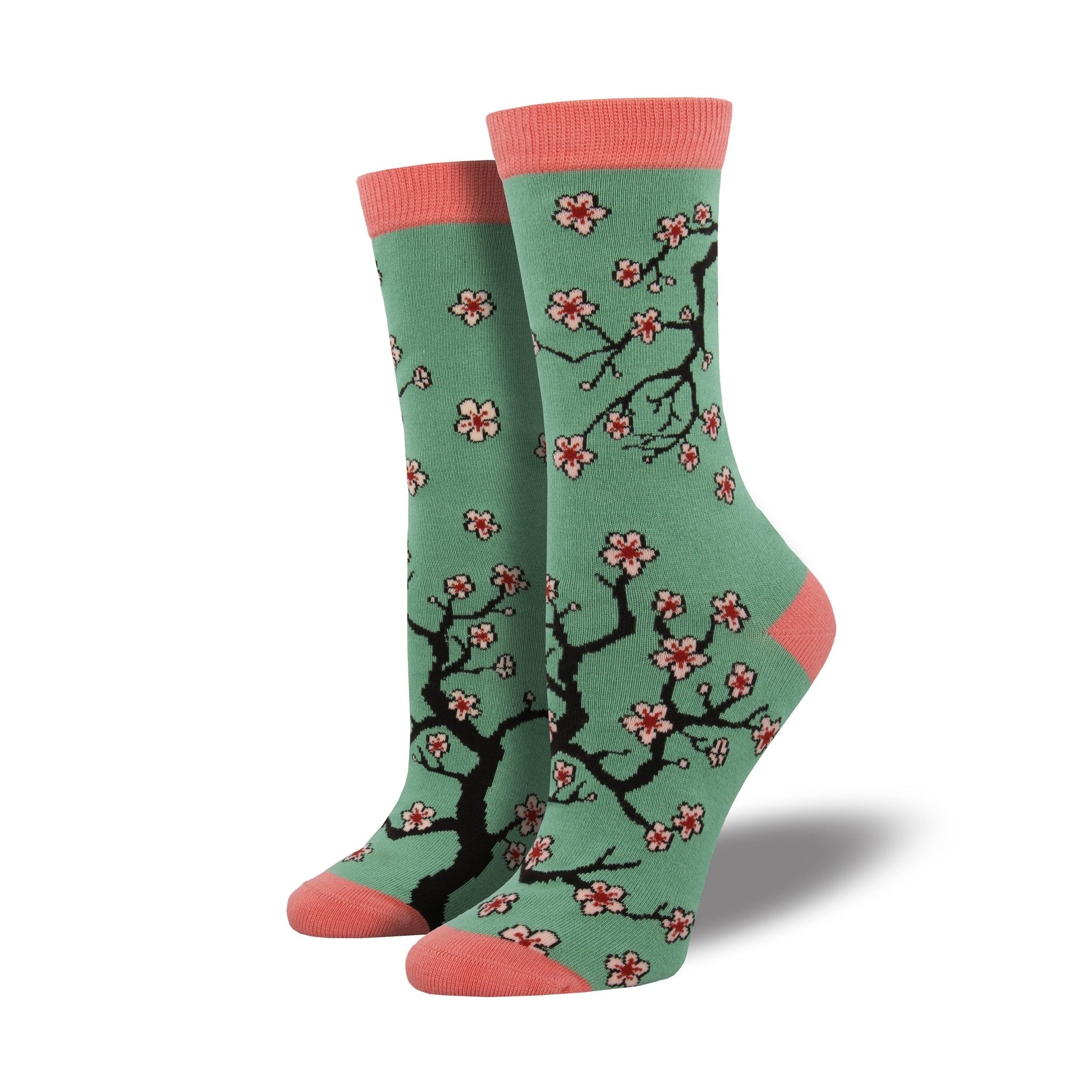 Bamboo Cherry Blossoms Crew Socks