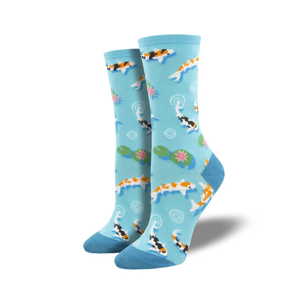 Every Now and Zen Women's Blue Crew Socks