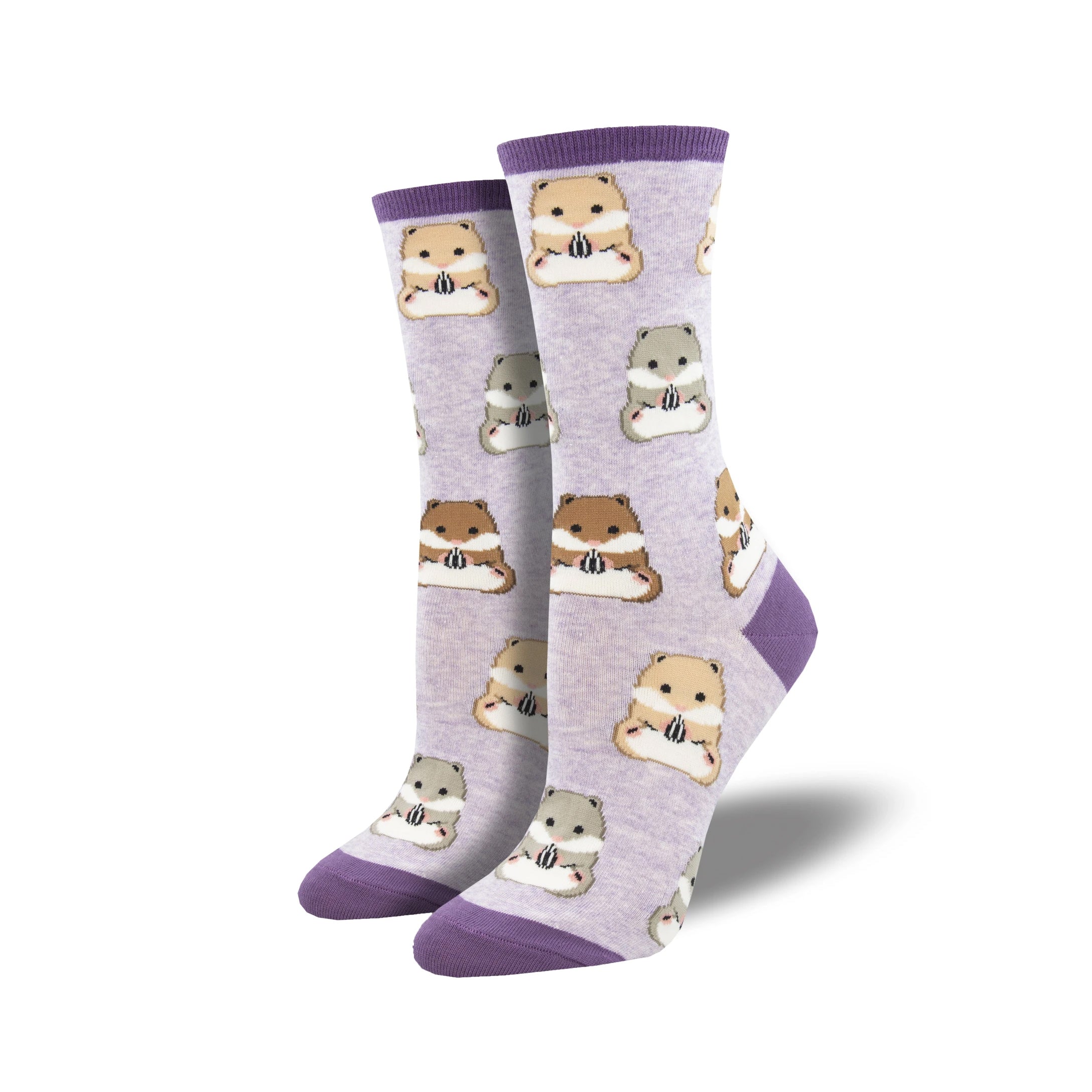 Going Ham Women's Purple Heather Crew Socks