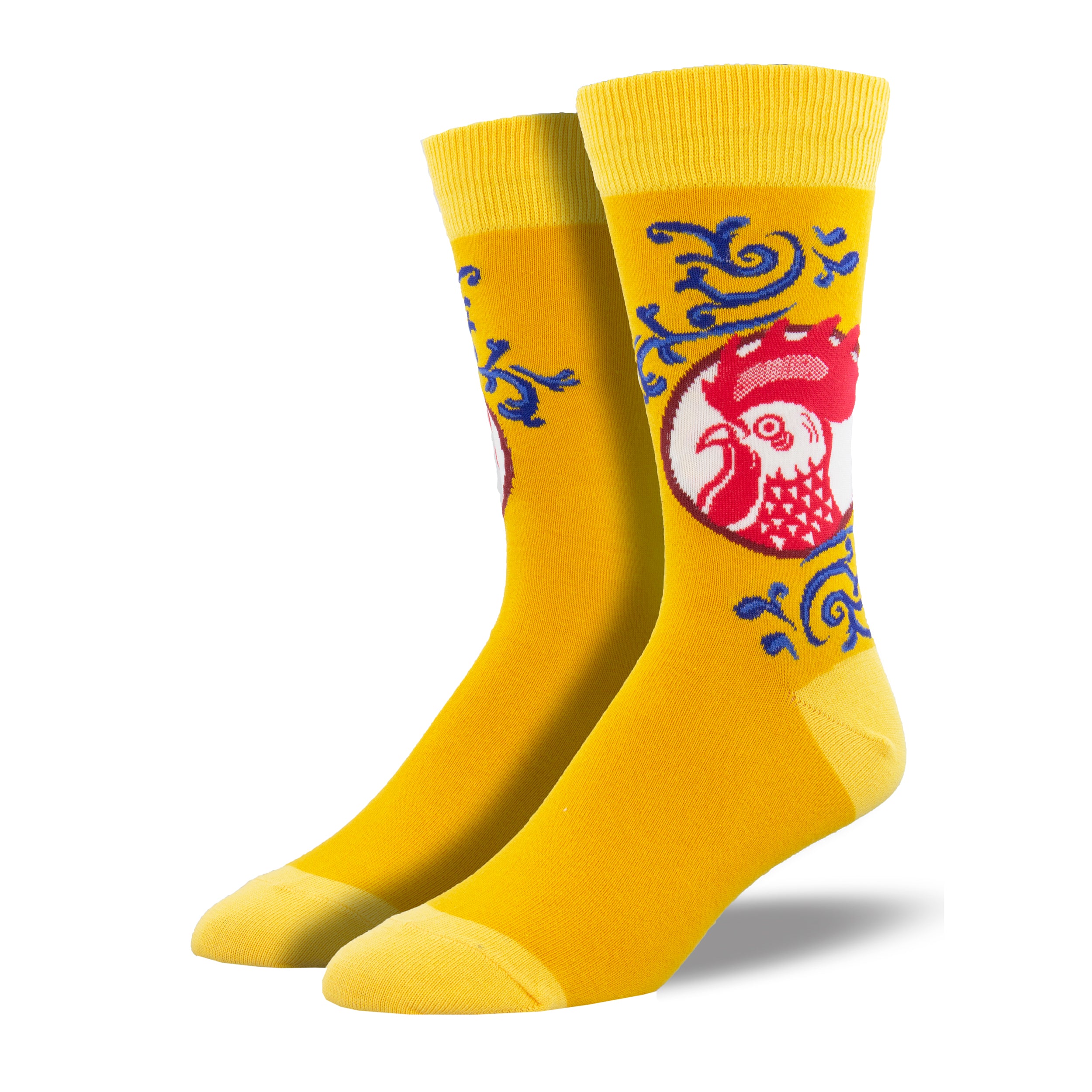 Red Rooster Men's Yellow Crew Socks