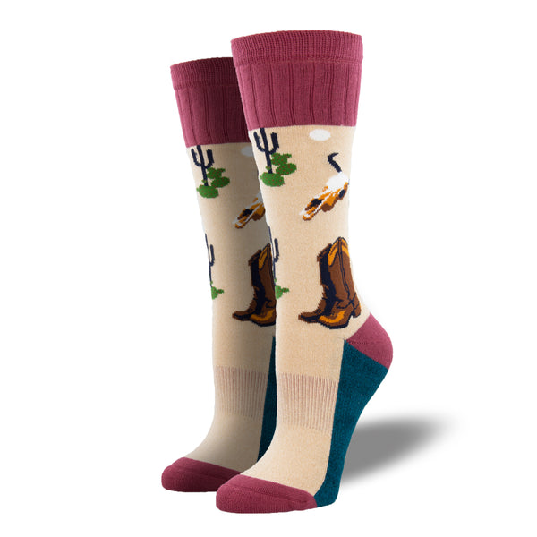 Deserted Women's Oatmeal Boot Socks