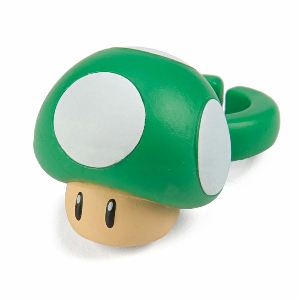 Super Mario Bros Green 1up Mushroom Fashion Ring