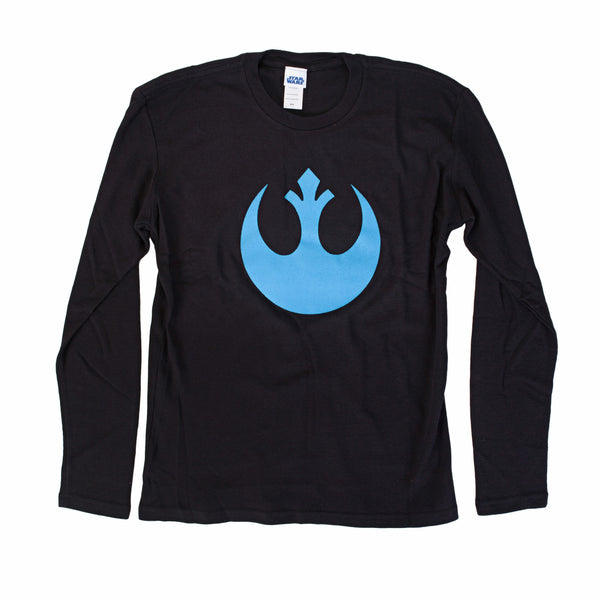 Star Wars Rebel Blue Symbol Black Thermal Shirt
