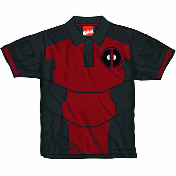 Deadpool Pool Polo Mens Red T-Shirt