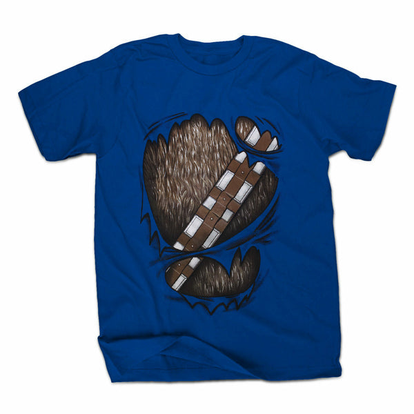 Star Wars Wookied Out Mens Blue T-Shirt