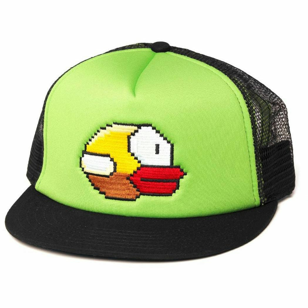 Flappy Bird Game Over Black Adjustable Snapback Trucker Hat