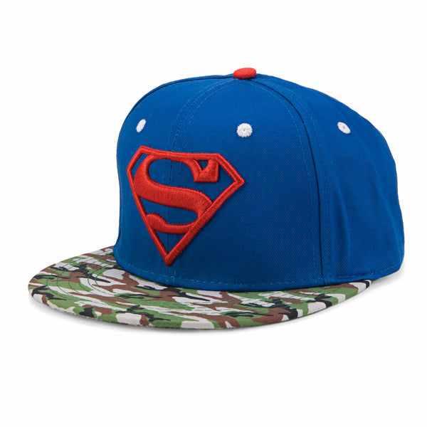 DC Comics Superman Logo Camo Bill Youth Adjustable Baseball Cap