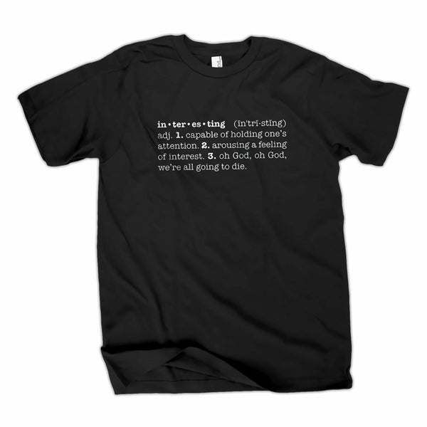 Serenity Define Interesting Black T-Shirt