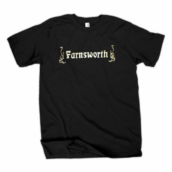 Claudia's Farnsworth Logo Black T-Shirt