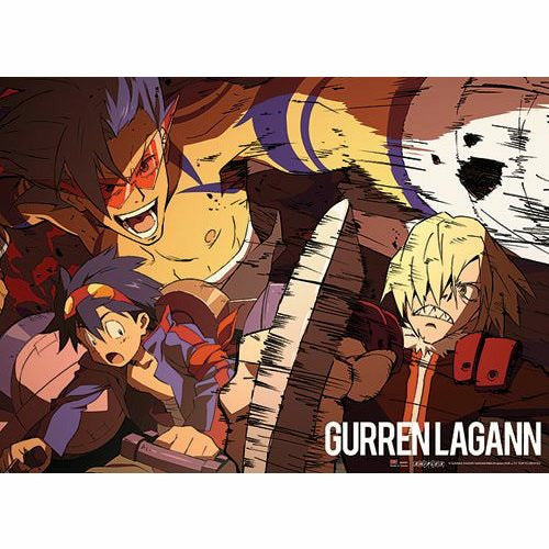 Gurran Lagann Simon & Kamina Vs. Viral Wall Scroll