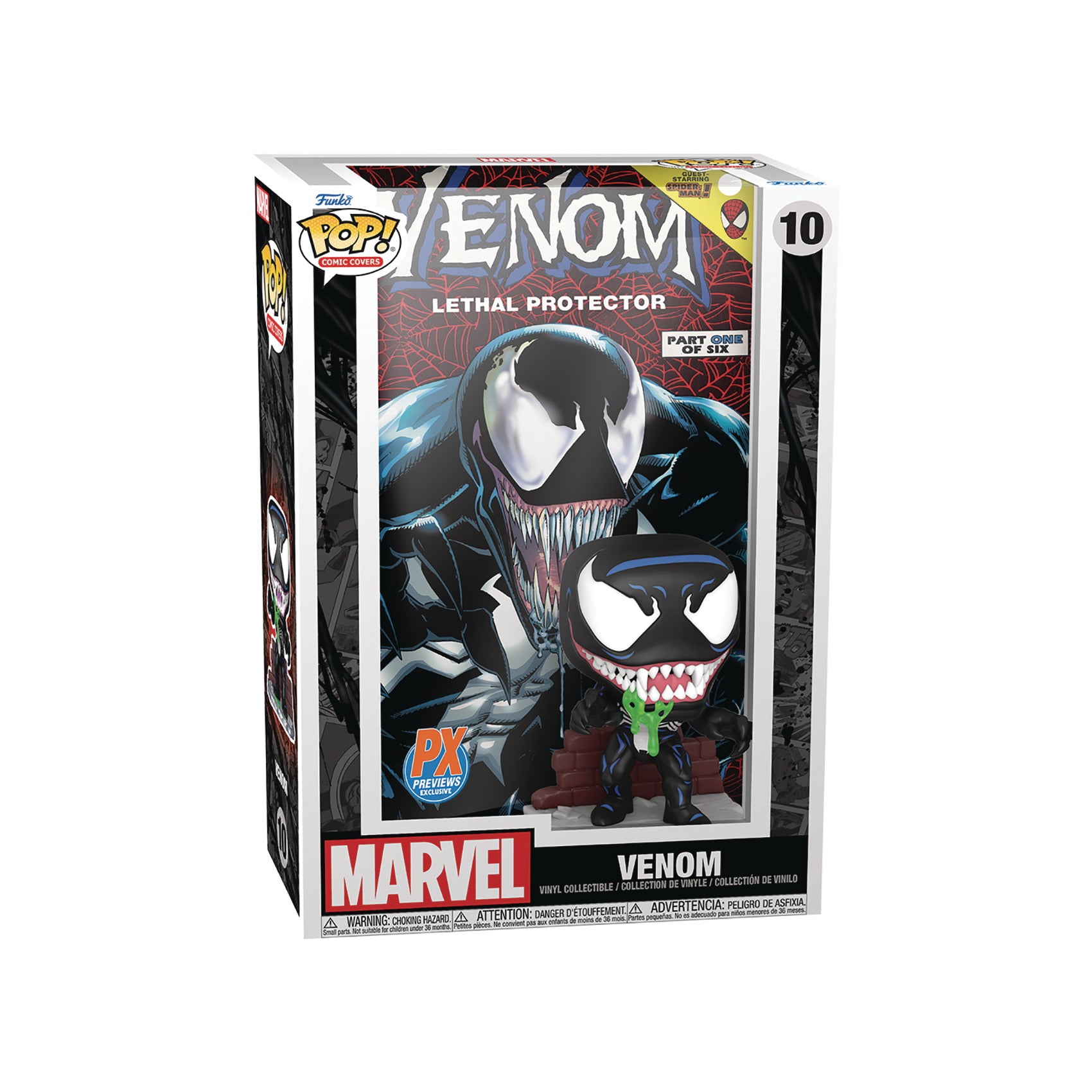 Pop! Comic Cvr Marvel Venom Lethal Protector V1 Px Vin Figure