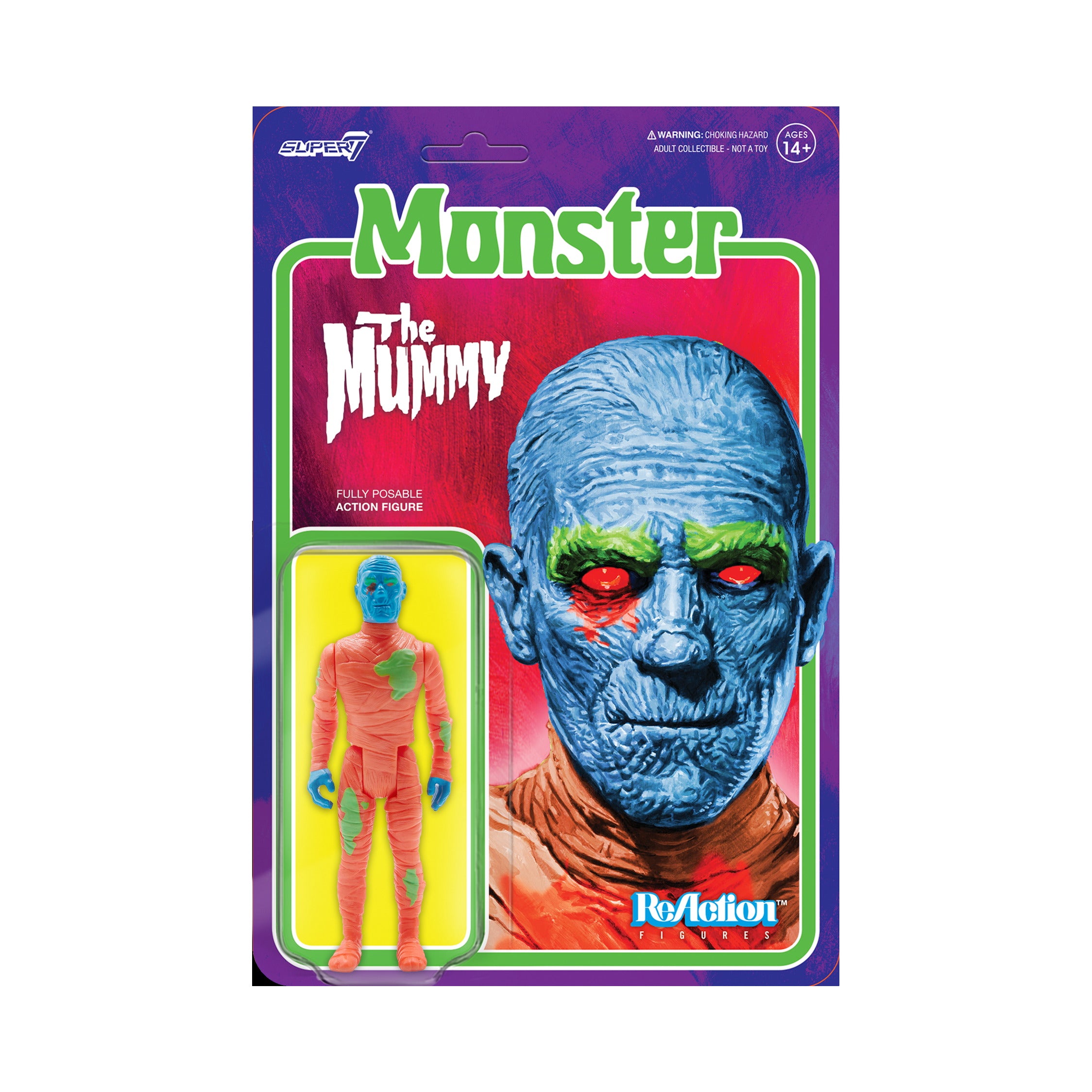 Univ Monsters W5 Mummy Costume Colors Reaction Figure