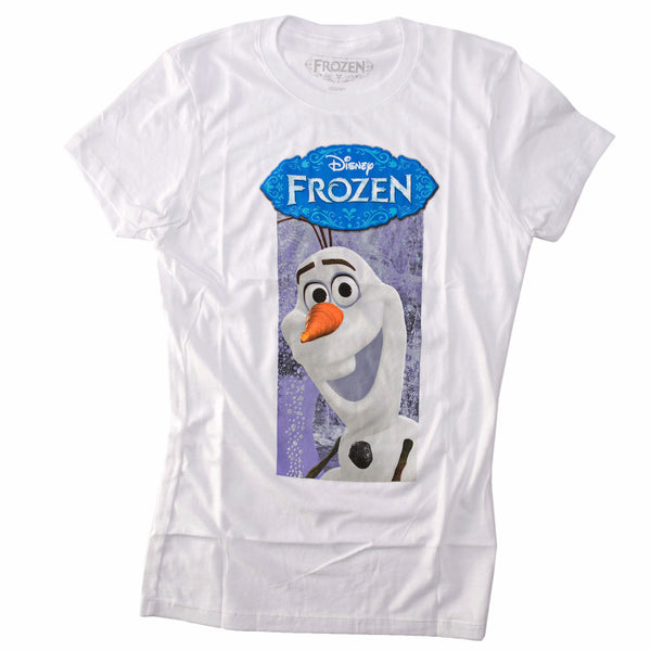 Disney Frozen Olaf Frozen Frame Juniors White T-Shirt