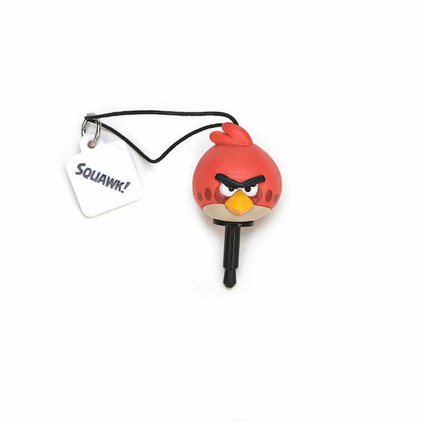 Angry Birds Red Bird Cellphone Charm Audio Jack Plug Cover