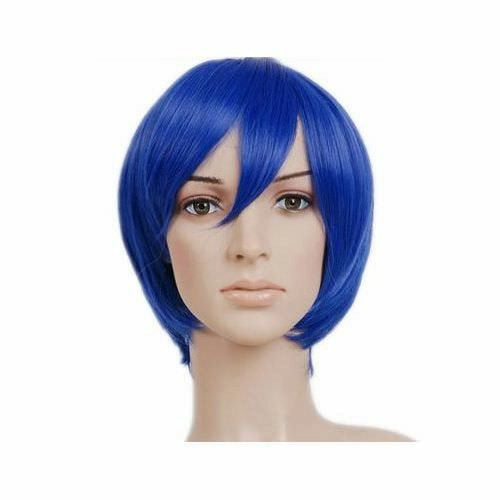 Blue Short Length Anime Cosplay Costume Wig