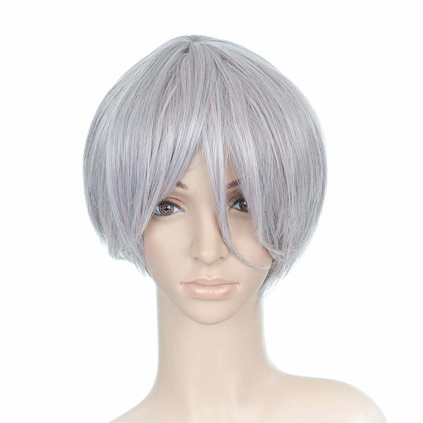 Silver Short Length Anime Cosplay Costume Wig