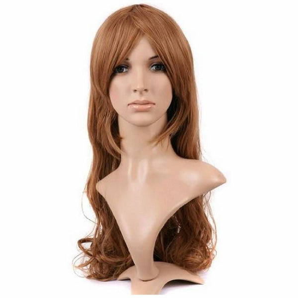 Brown Curly Long Length Anime Cosplay Costume Wig