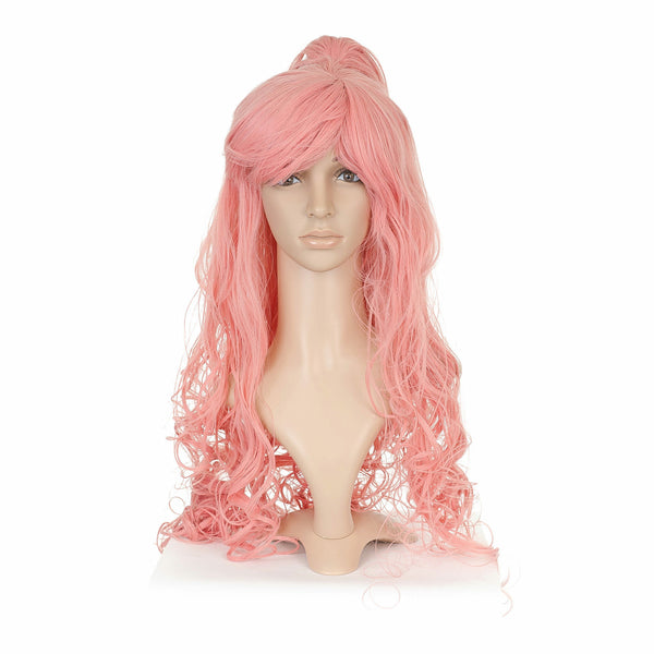 Pink Curly Long Length Anime Cosplay Costume Wig