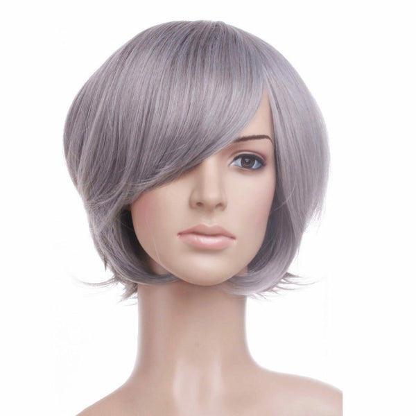 Silver Anime Cosplay Costume Wig