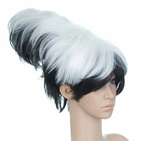 Black and White Short Length Anime Cosplay Costume Wig