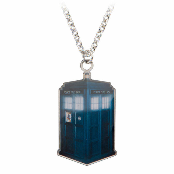 Doctor Who Tardis Dog Tag Necklace