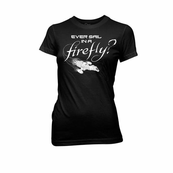 Firefly Ever Sail In A Firefly Juniors Black T-Shirt