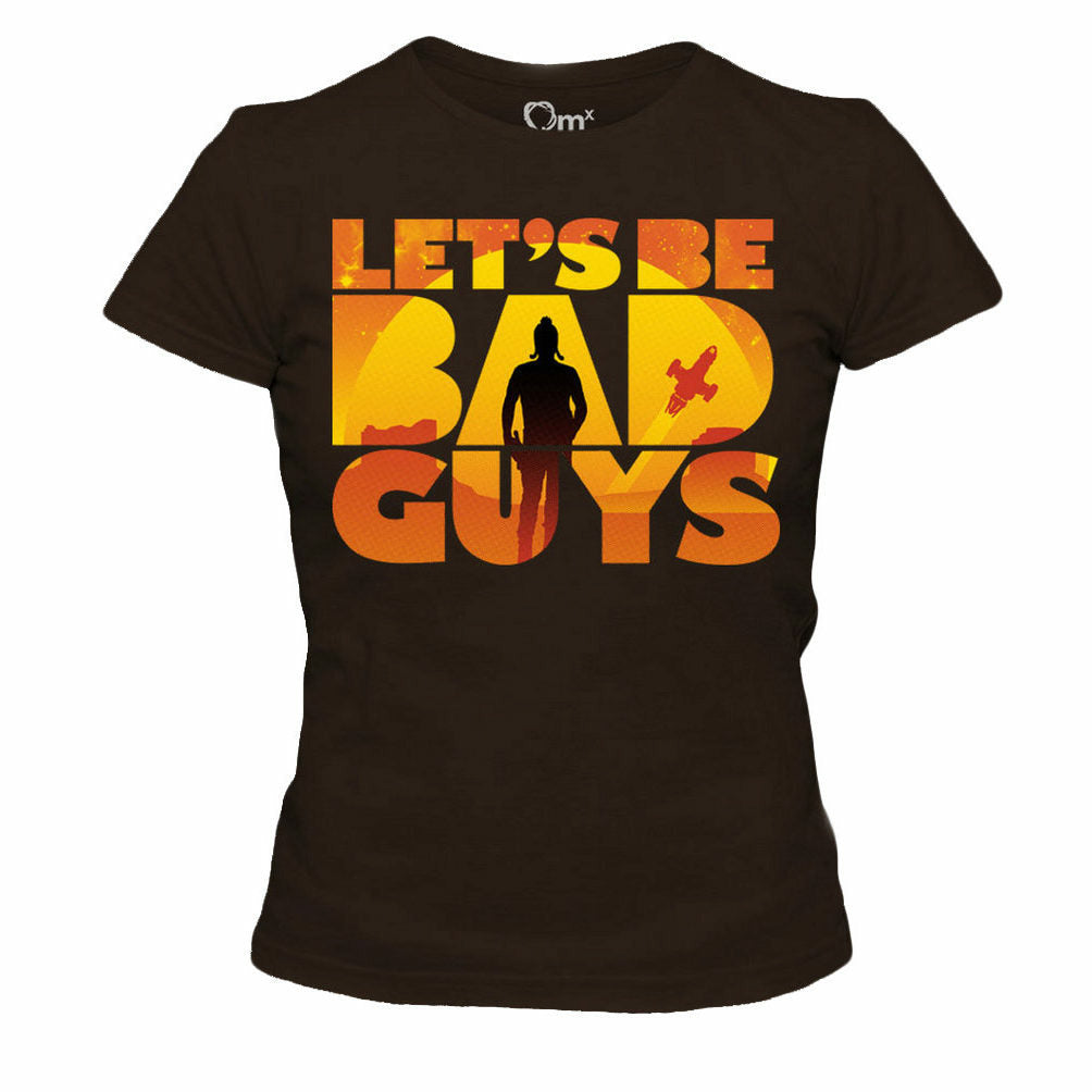 Firefly Lets Be Bad Guys Juniors Brown T-Shirt