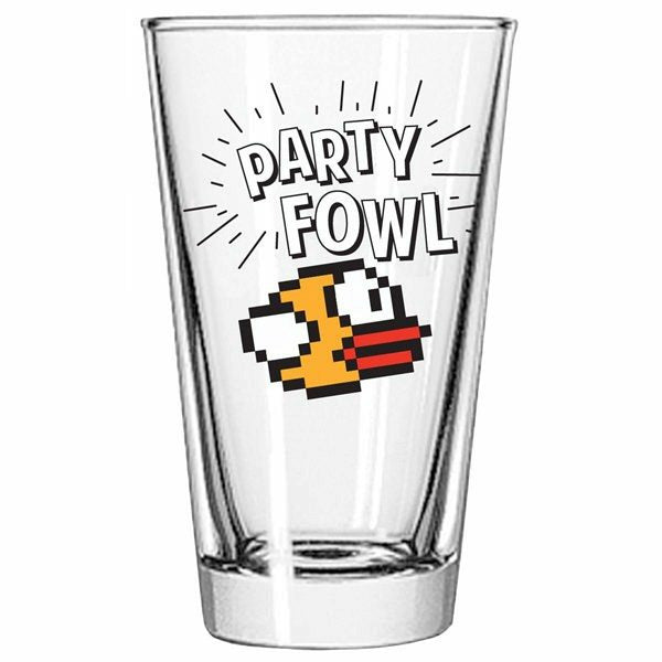 Flappy Bird Party Fowl Pint Glass