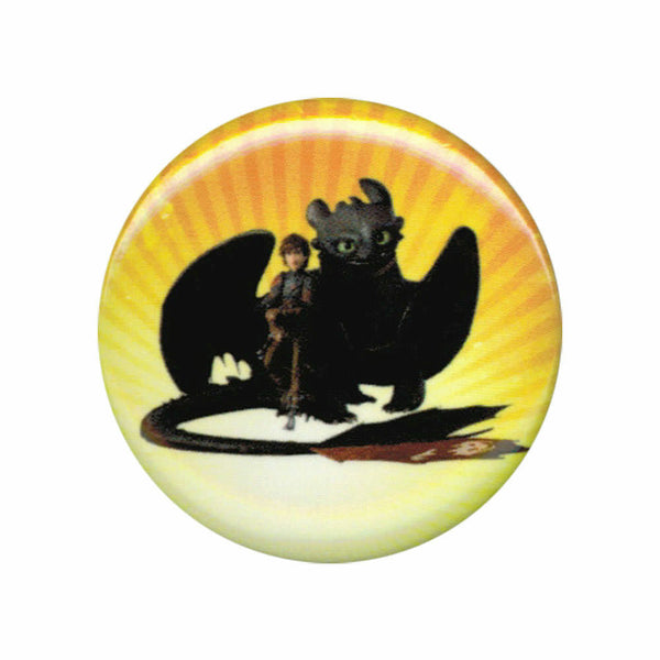 How To Train Your Dragon 2 Hiccup and Toothless 1 Inch Button