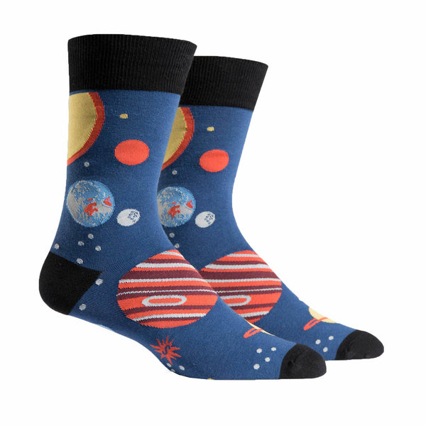 Sock It To Me Planets Mens Crew Socks