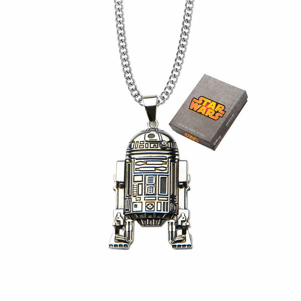 Star Wars R2D2 Stainless Steel Pendant Necklace