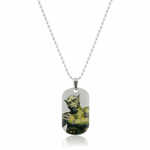 Star Wars Rebels Zed Stainless Steel Mini Dog Tag Pendant Necklace