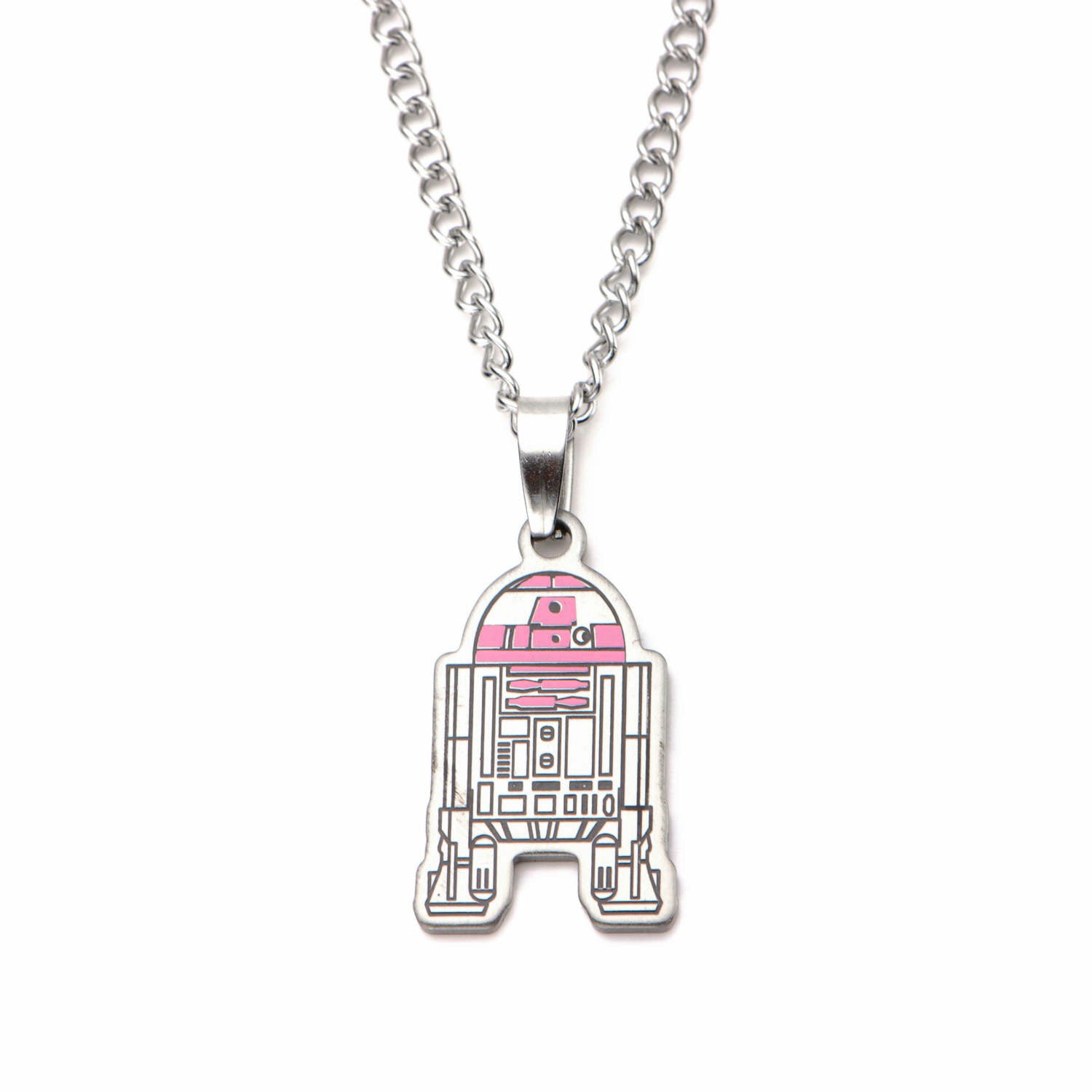 Star Wars R2D2 Flat Cut Out Pendant Necklace
